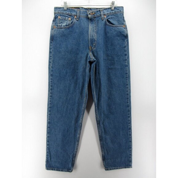 VINTAGE Levis 550 Jeans 36X31 Relaxed Fit 90s Red Tab Denim Pants USA - Picture 1 of 11